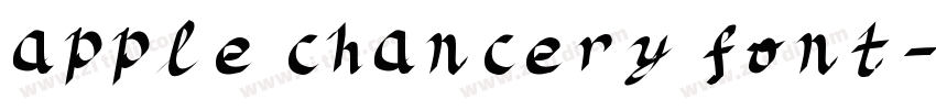 apple chancery font字体转换